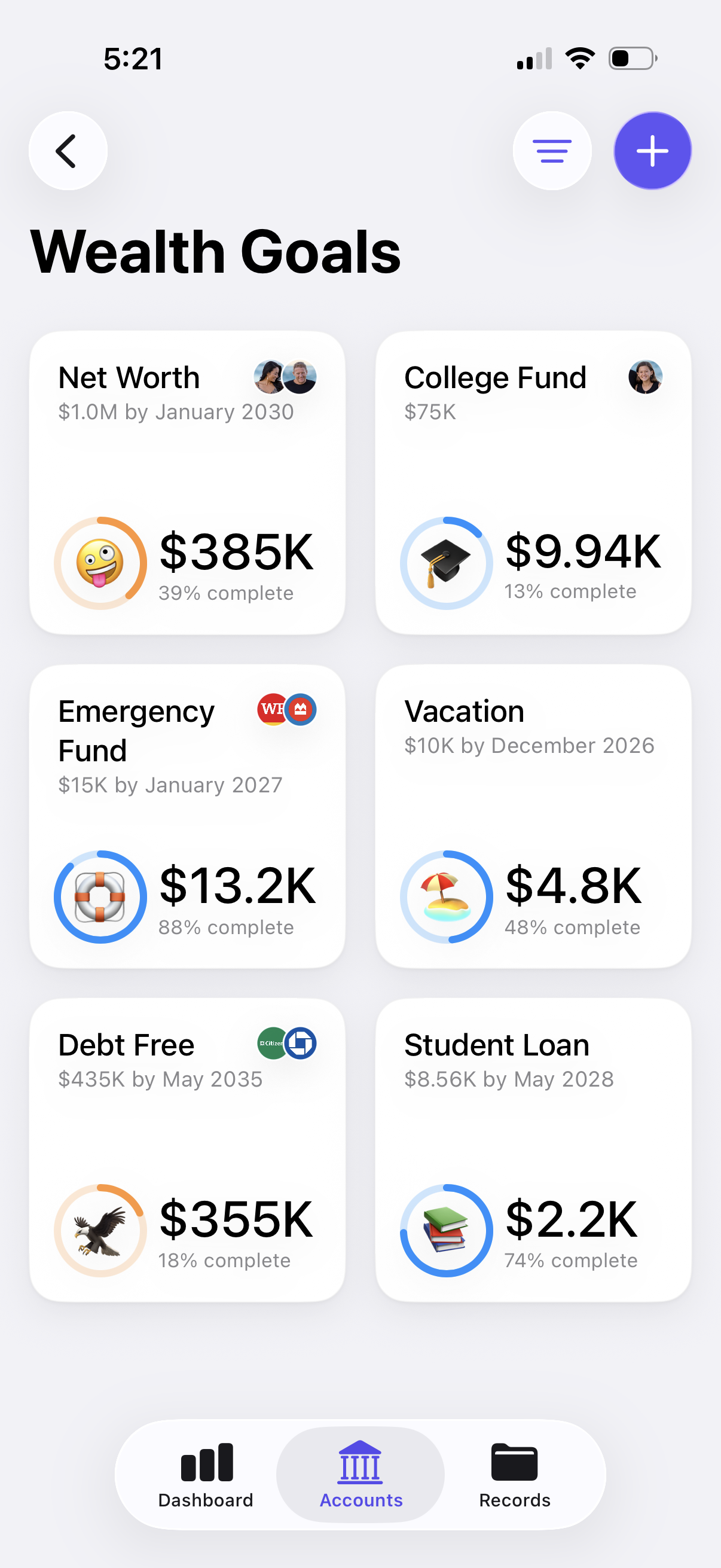 Wealth Goals