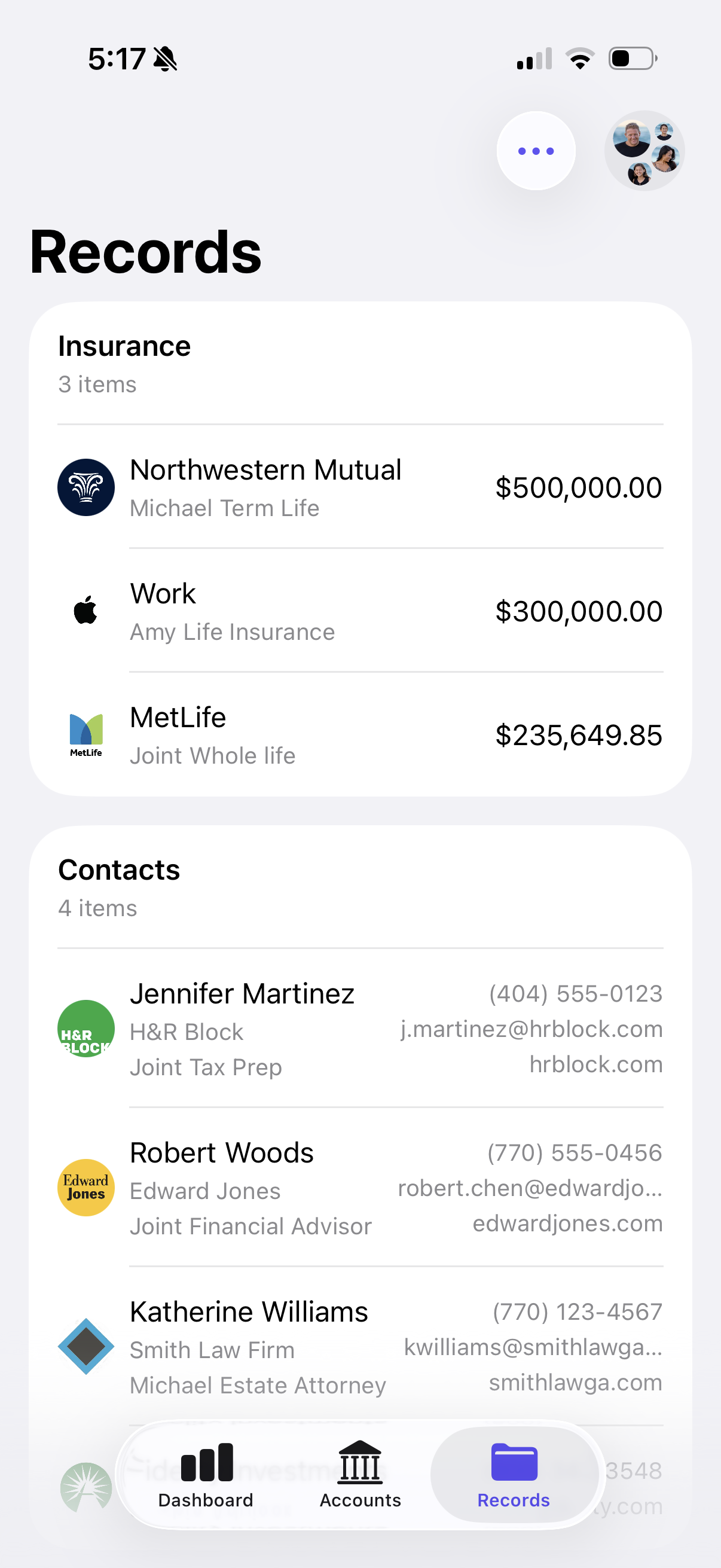 Financial Records